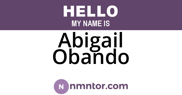 Abigail Obando