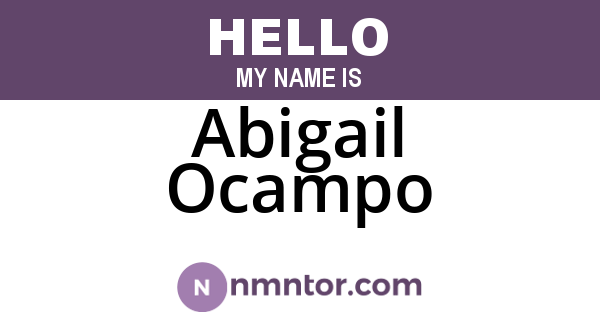 Abigail Ocampo