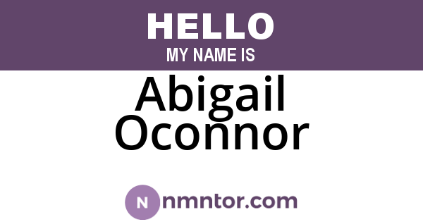 Abigail Oconnor