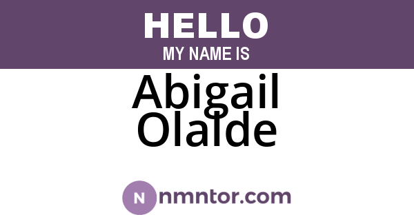 Abigail Olalde