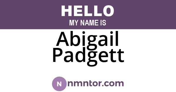 Abigail Padgett