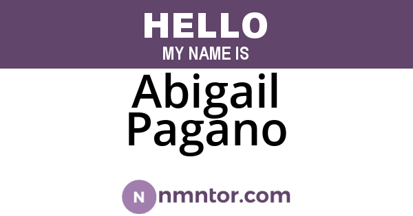Abigail Pagano