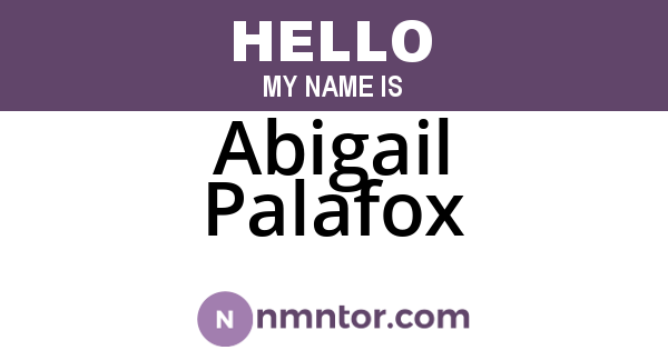 Abigail Palafox