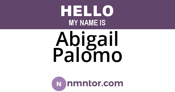 Abigail Palomo