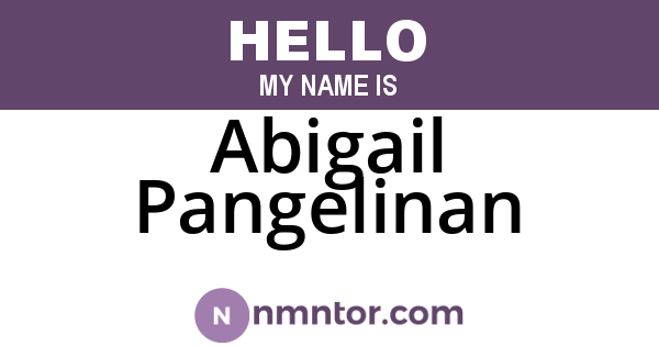 Abigail Pangelinan