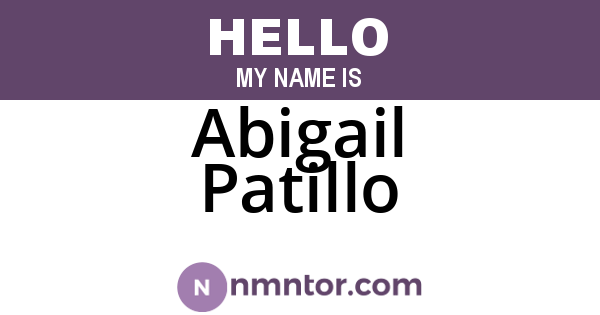 Abigail Patillo