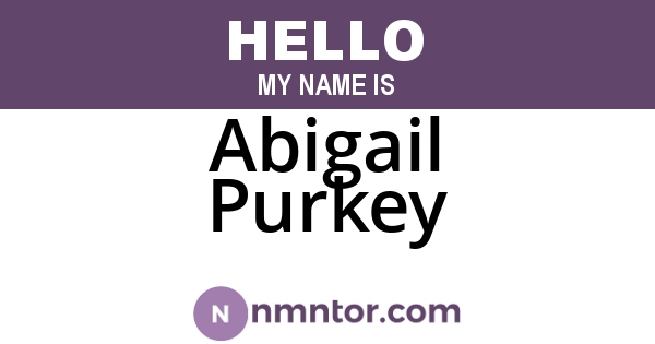 Abigail Purkey
