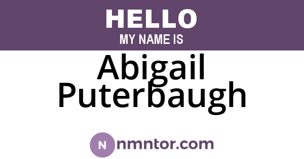 Abigail Puterbaugh