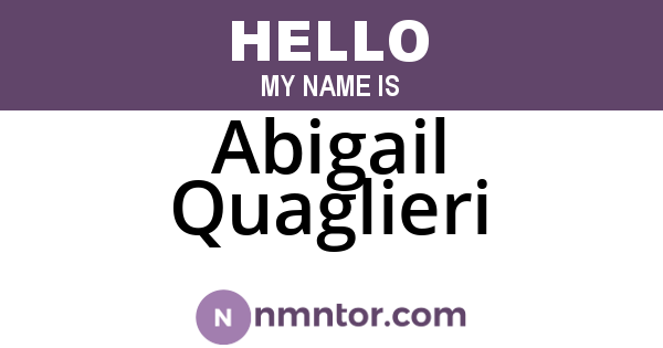 Abigail Quaglieri