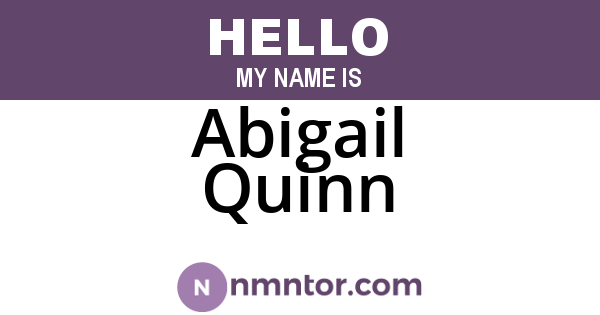Abigail Quinn
