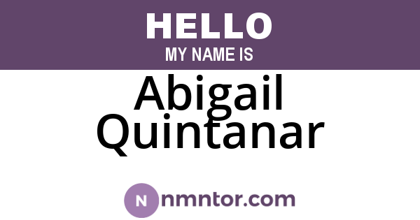Abigail Quintanar