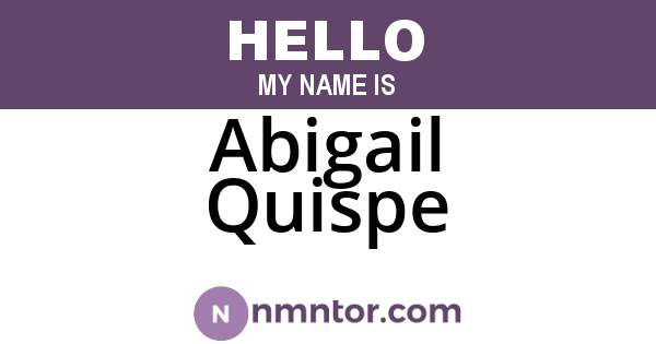 Abigail Quispe