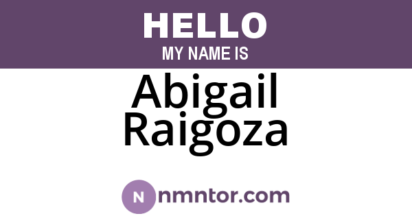 Abigail Raigoza