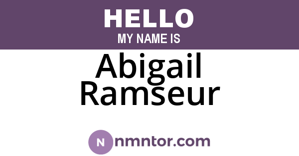 Abigail Ramseur
