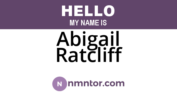 Abigail Ratcliff