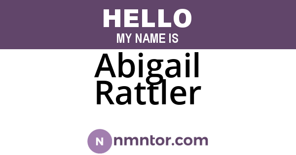 Abigail Rattler