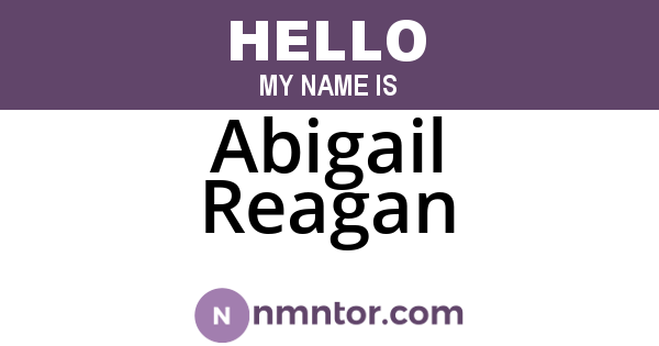 Abigail Reagan