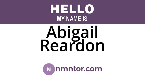 Abigail Reardon