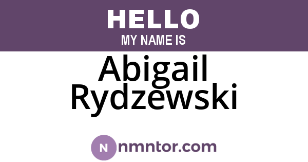 Abigail Rydzewski