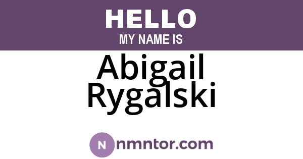 Abigail Rygalski