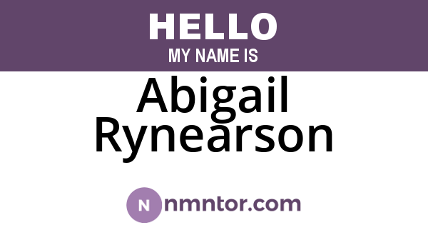Abigail Rynearson