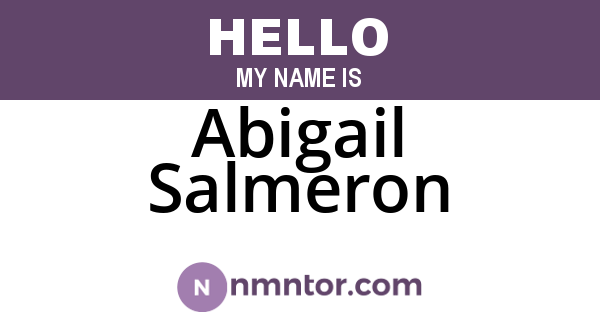 Abigail Salmeron