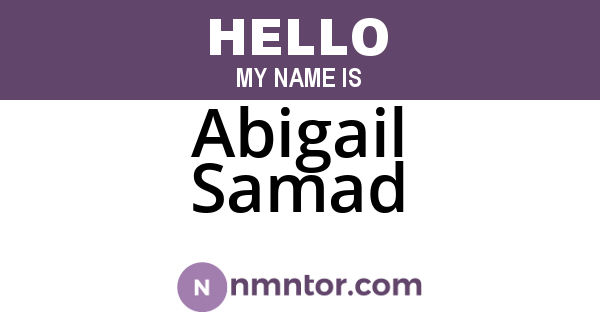 Abigail Samad