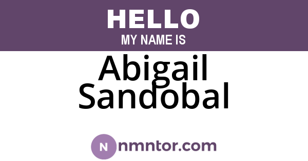 Abigail Sandobal