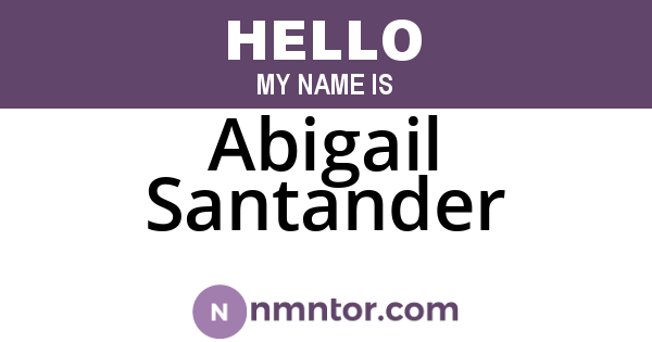 Abigail Santander