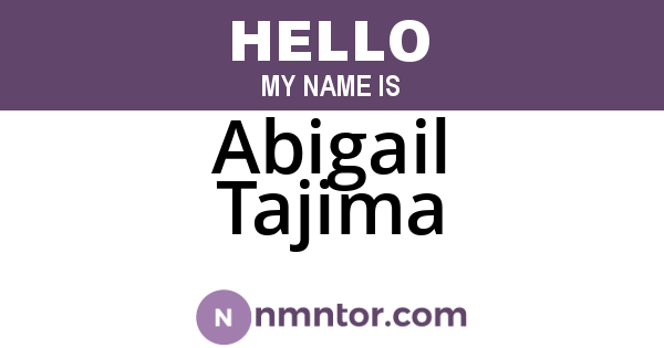Abigail Tajima