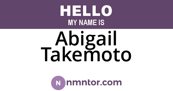 Abigail Takemoto