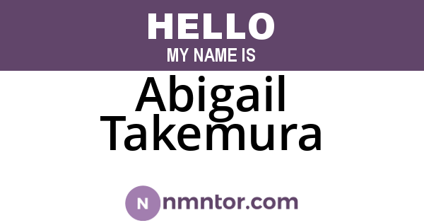 Abigail Takemura