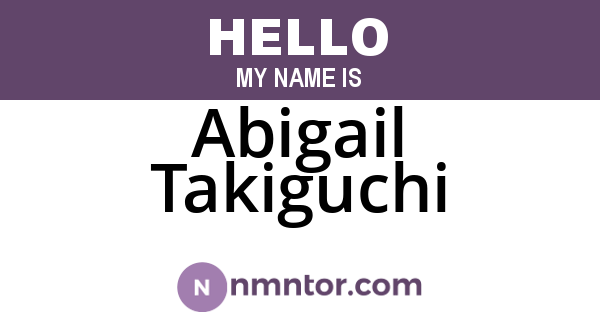 Abigail Takiguchi
