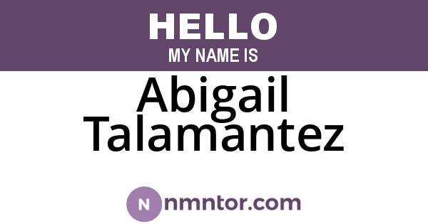 Abigail Talamantez