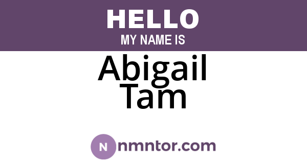 Abigail Tam