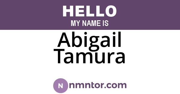 Abigail Tamura