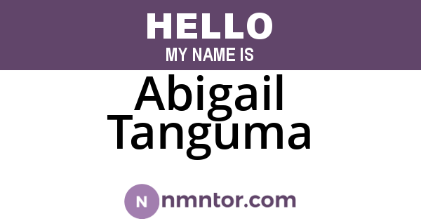 Abigail Tanguma