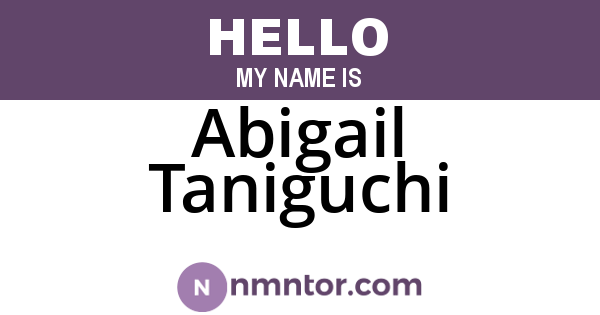 Abigail Taniguchi