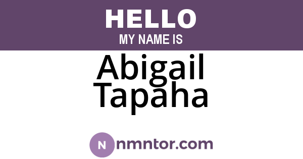 Abigail Tapaha