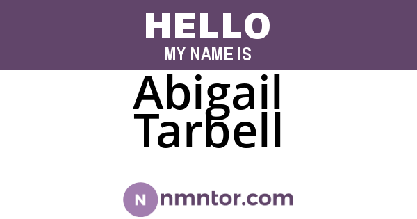 Abigail Tarbell