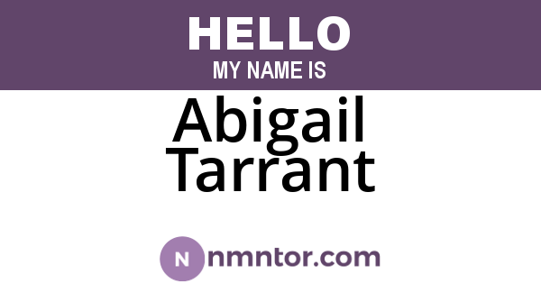 Abigail Tarrant