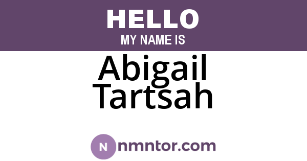 Abigail Tartsah