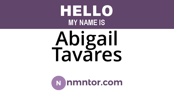 Abigail Tavares