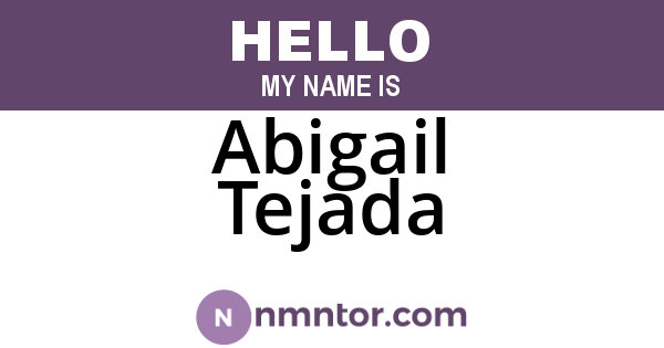 Abigail Tejada