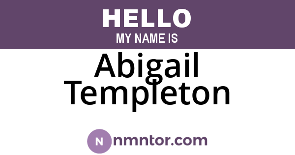 Abigail Templeton