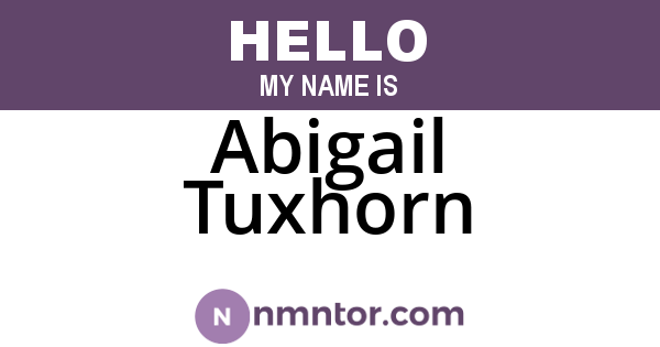 Abigail Tuxhorn