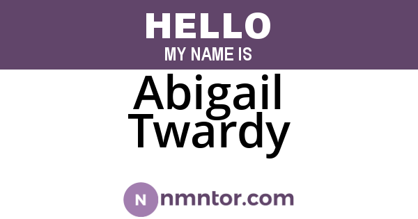 Abigail Twardy