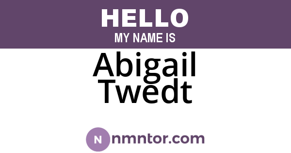 Abigail Twedt