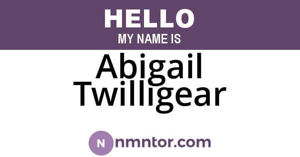 Abigail Twilligear