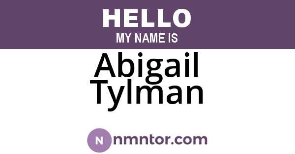 Abigail Tylman